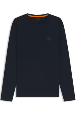 Longsleeve aus Baumwolle mit Logo-Patch