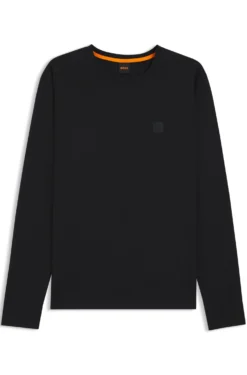 Longsleeve aus Baumwolle mit Logo-Patch