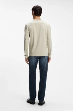 Longsleeve aus Stretch-Baumwolle mit Logo-Print