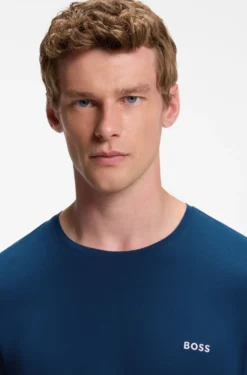 Longsleeve aus Stretch-Baumwolle mit Logo-Stickerei
