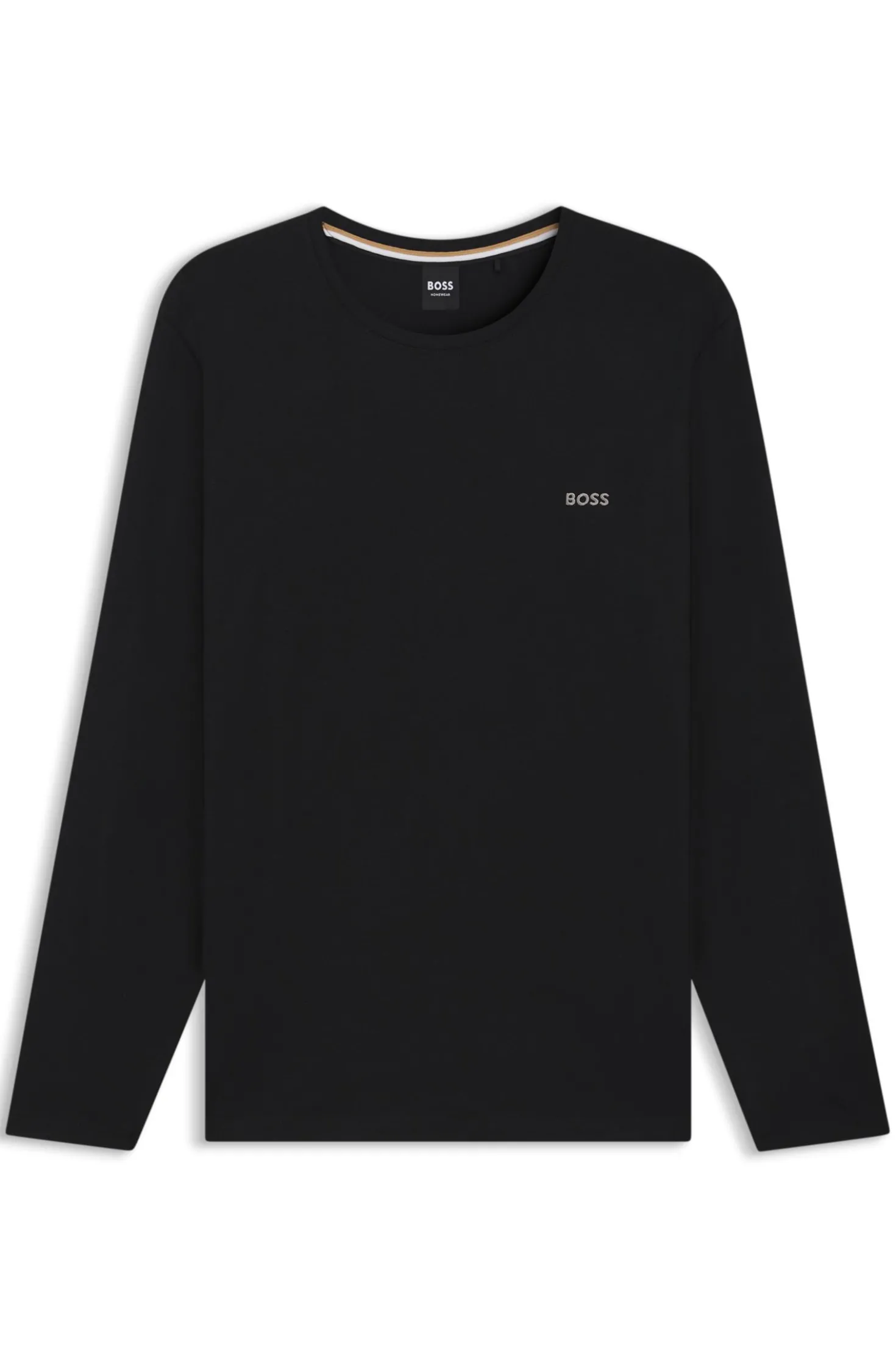 Longsleeve aus Stretch-Baumwolle mit Logo-Stickerei