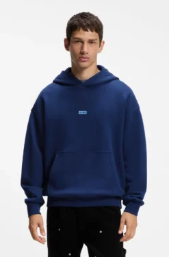Loose-Fit Hoodie aus Baumwoll-Terry mit Logo-Details