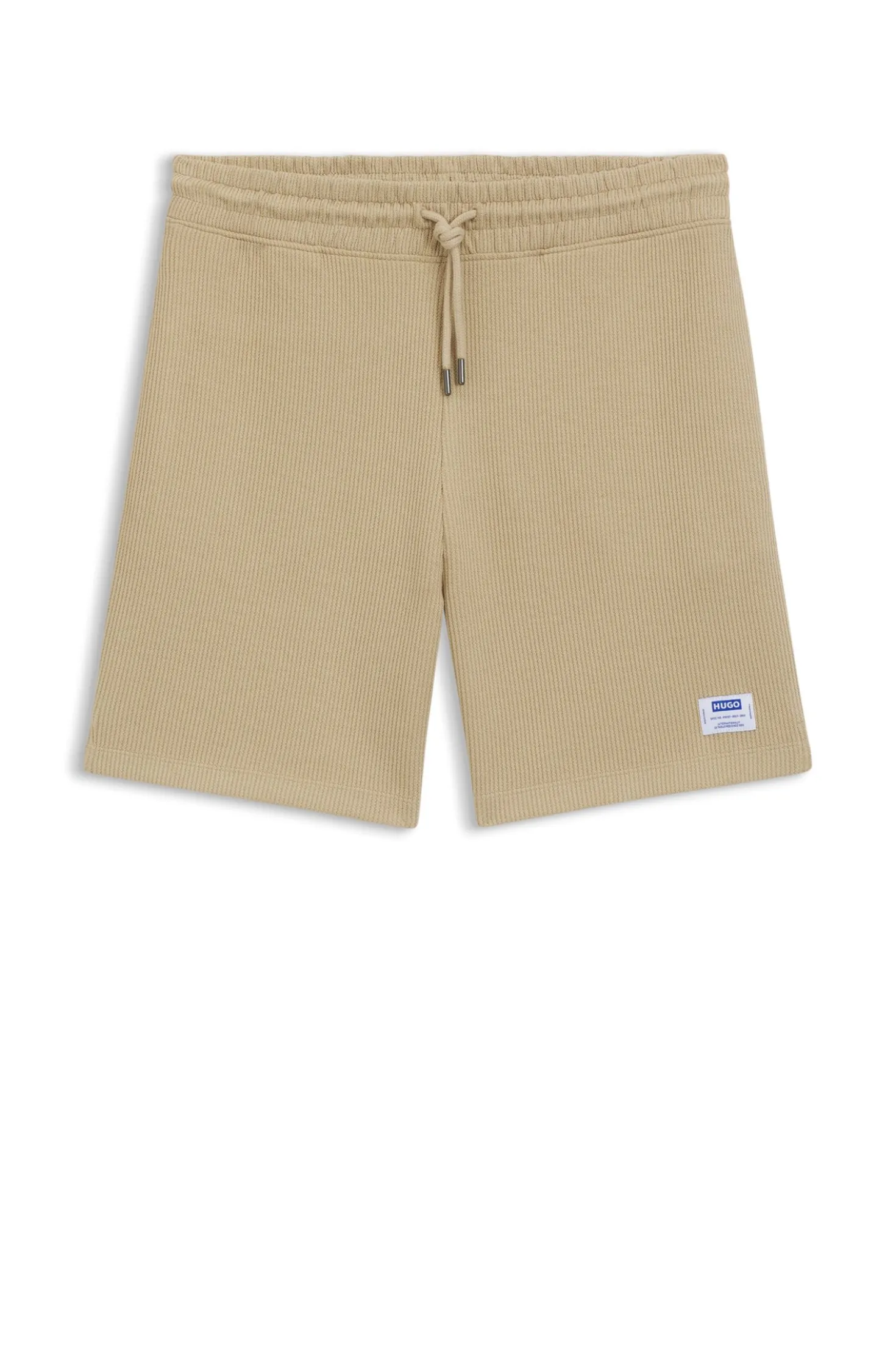 Loose-Fit Shorts aus Baumwoll-Mix mit Waffelstruktur