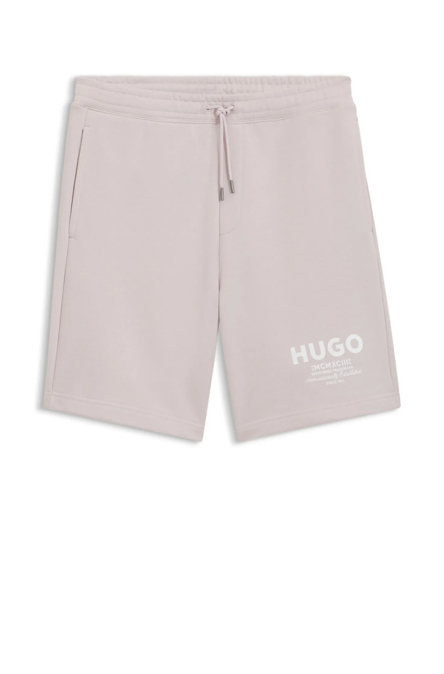 Loose-Fit Shorts aus Baumwoll-Terry mit Logo-Print