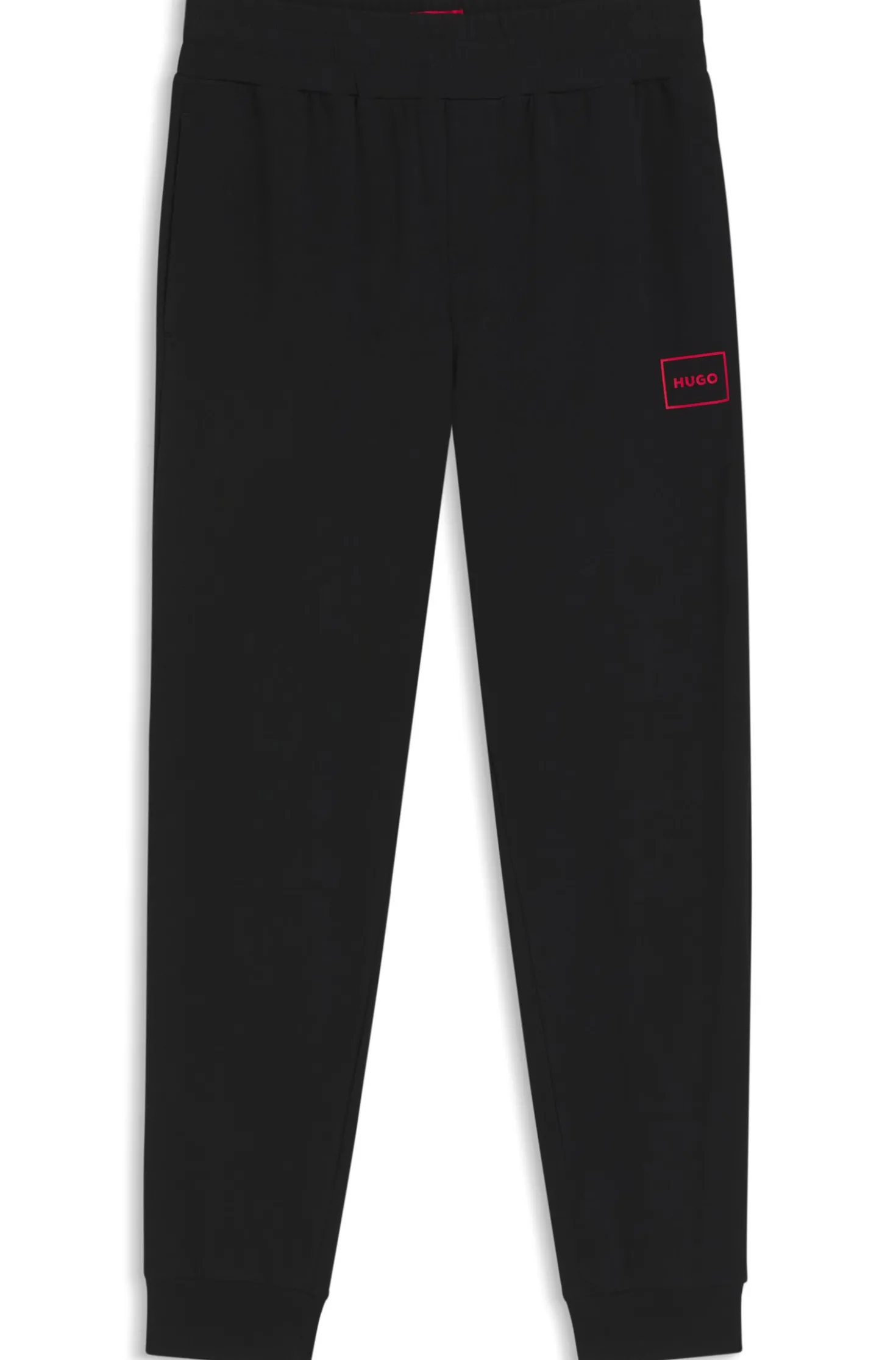 Loungewear-Hose mit Bündchen aus Stretch-Baumwolle mit Logo-Print
