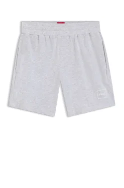 Loungewear-Shorts aus Stretch-Baumwolle mit Logo-Print