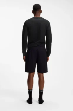 Loungewear-Sweatshirt aus Baumwolle mit Logo auf der Brust