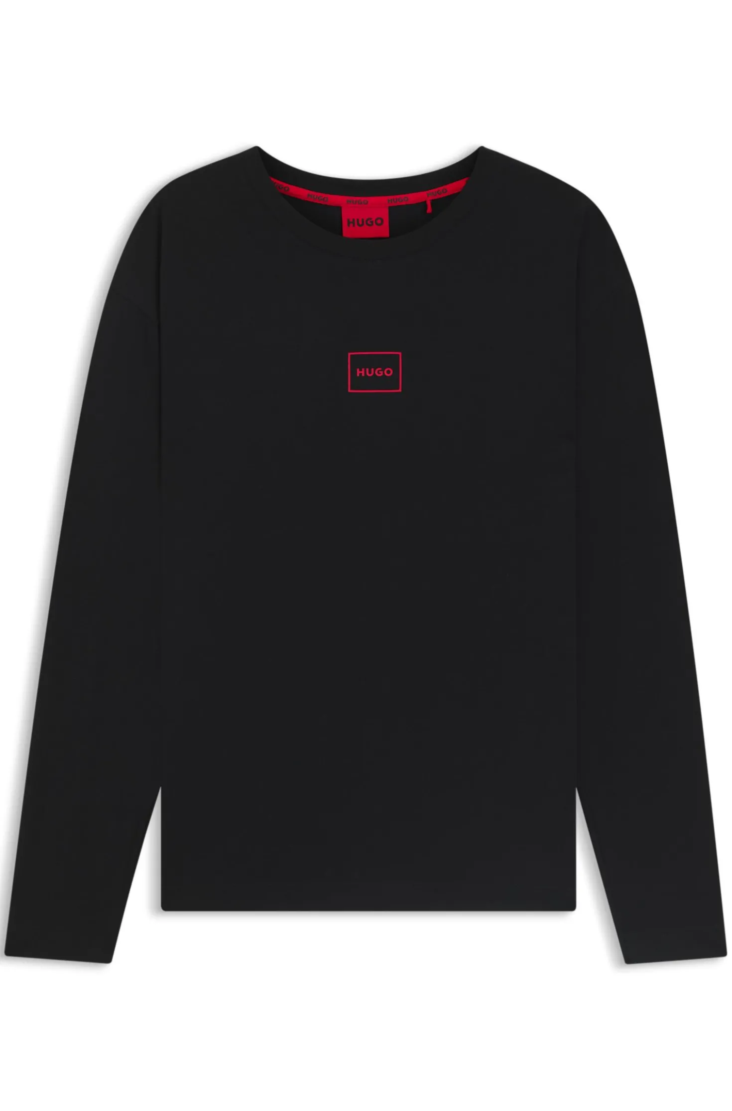 Loungewear-Top aus Stretch-Baumwolle mit Logo