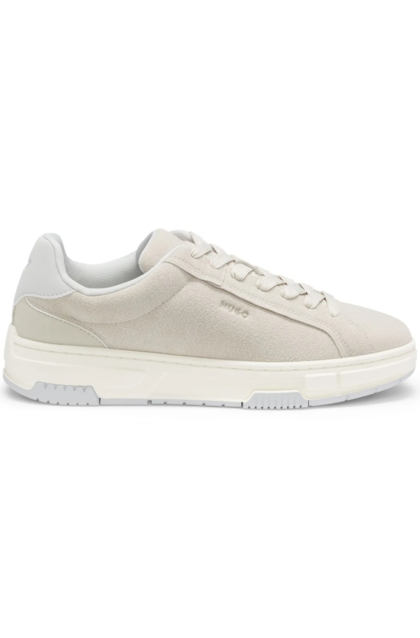 Lowtop Sneakers aus Veloursleder-Imitat