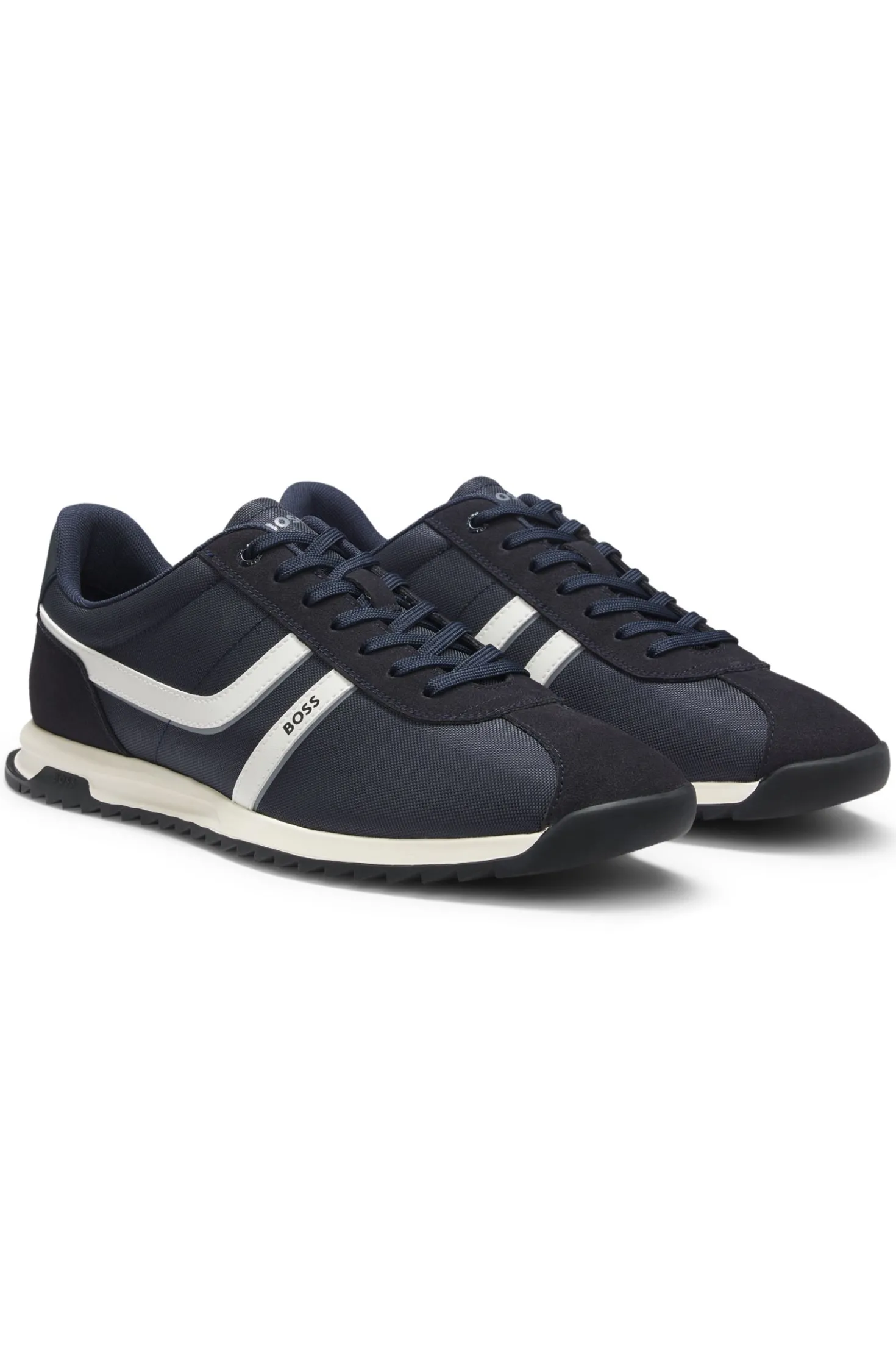 Lowtop Sneakers mit Kunstleder-Details