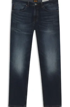 Maine Blauschwarze Regular-Fit Jeans aus softem Motion-Denim