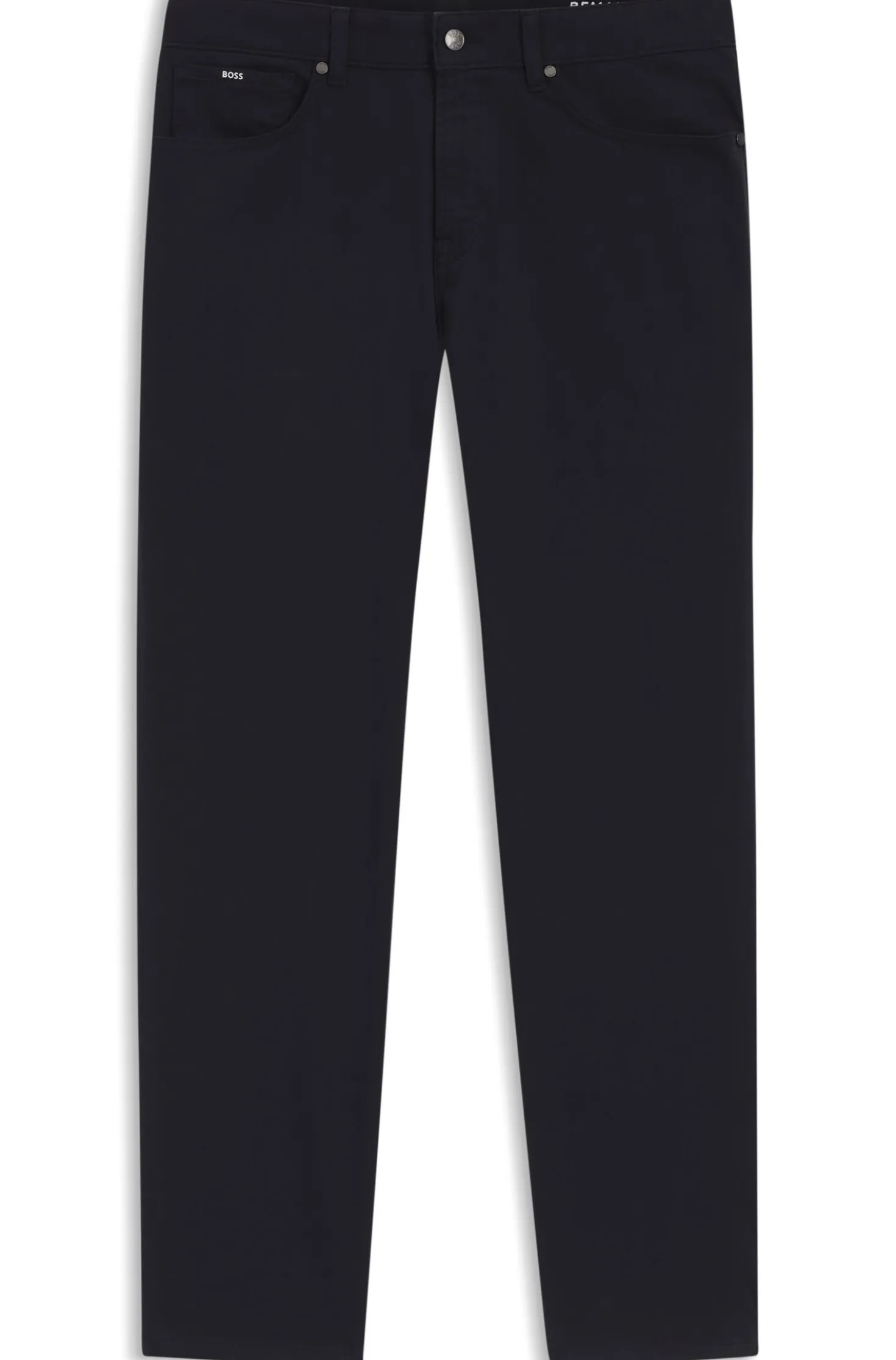Maine Regular-Fit Hose aus elastischem Baumwoll-Twill