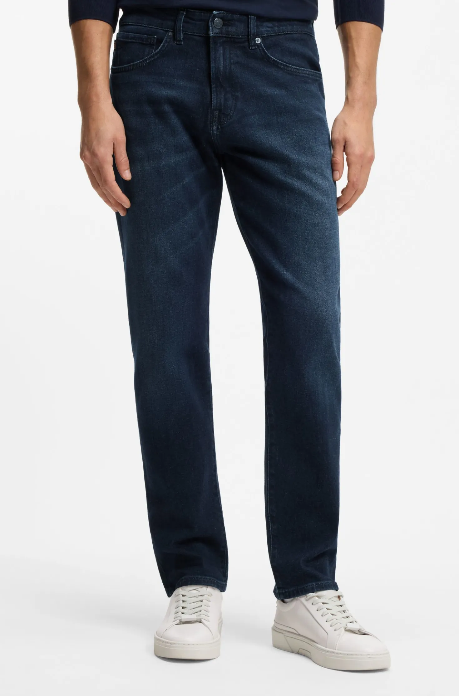 Maine Regular-Fit Jeans aus bequemem Stretch-Denim in Blau