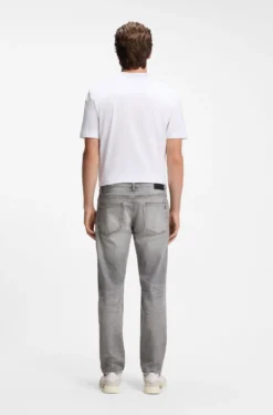 Maine Regular-Fit Jeans aus bequemem Stretch-Denim in Grau