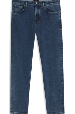 Maine Regular-Fit Jeans aus bequemem blauem Stretch-Denim