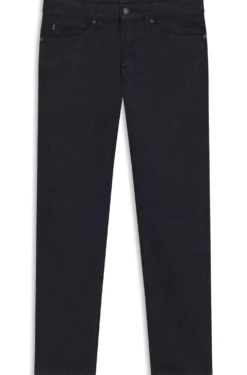 Maine Regular-Fit Jeans aus dunkelblauem Stretch-Denim