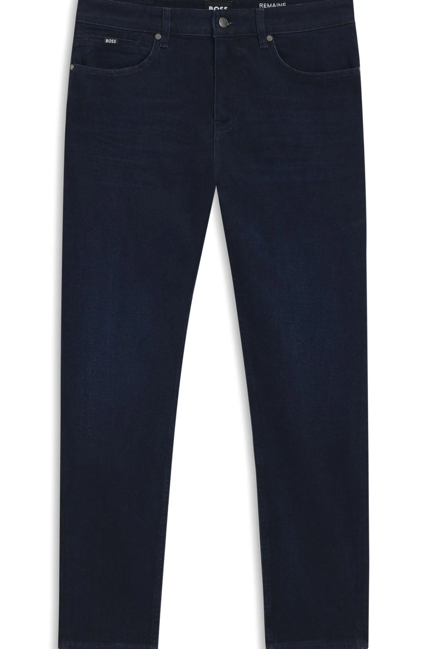 Maine Regular-Fit Jeans aus dunkelblauem Denim