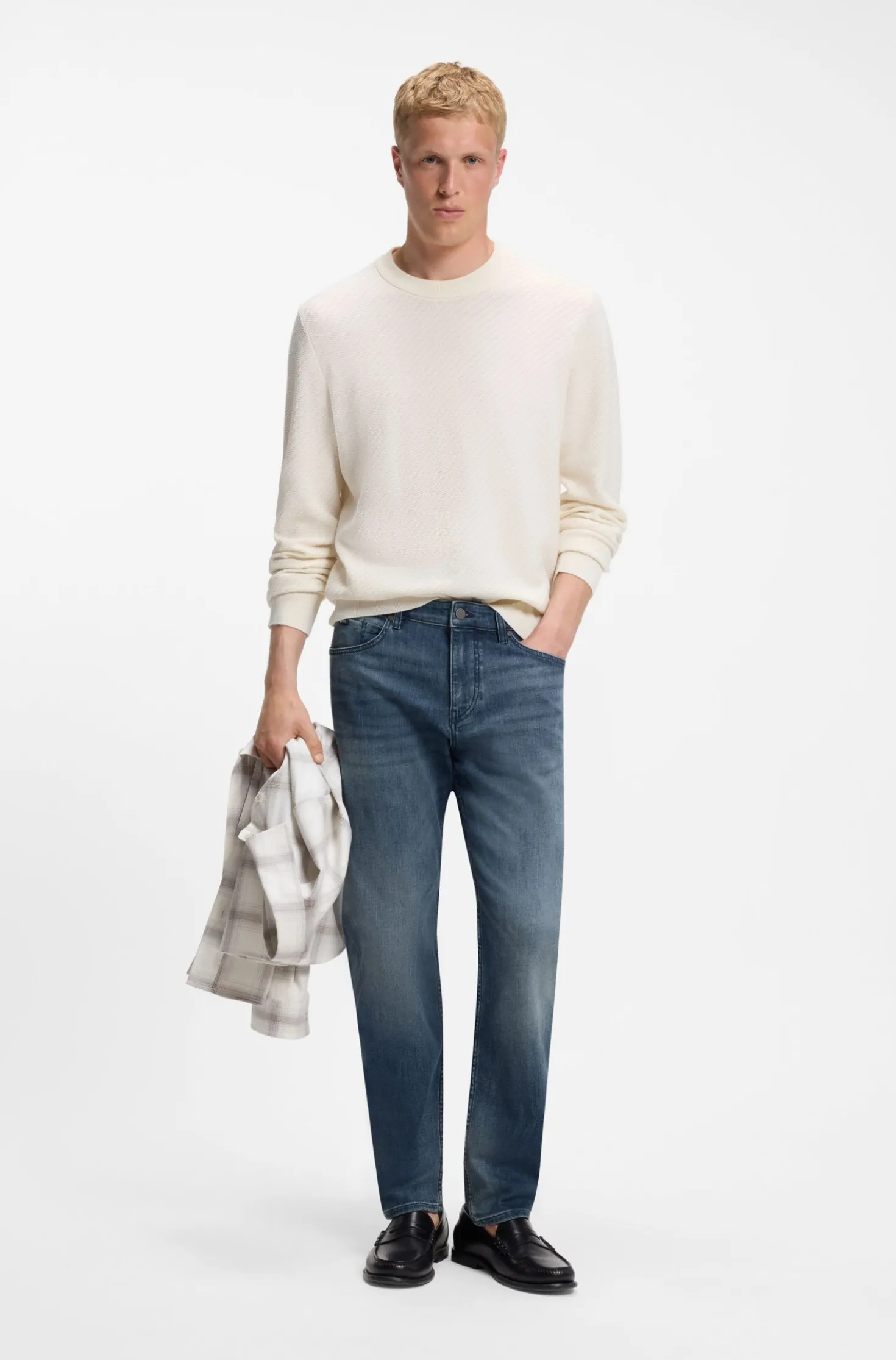 Maine Regular-Fit Jeans aus Stretch-Denim
