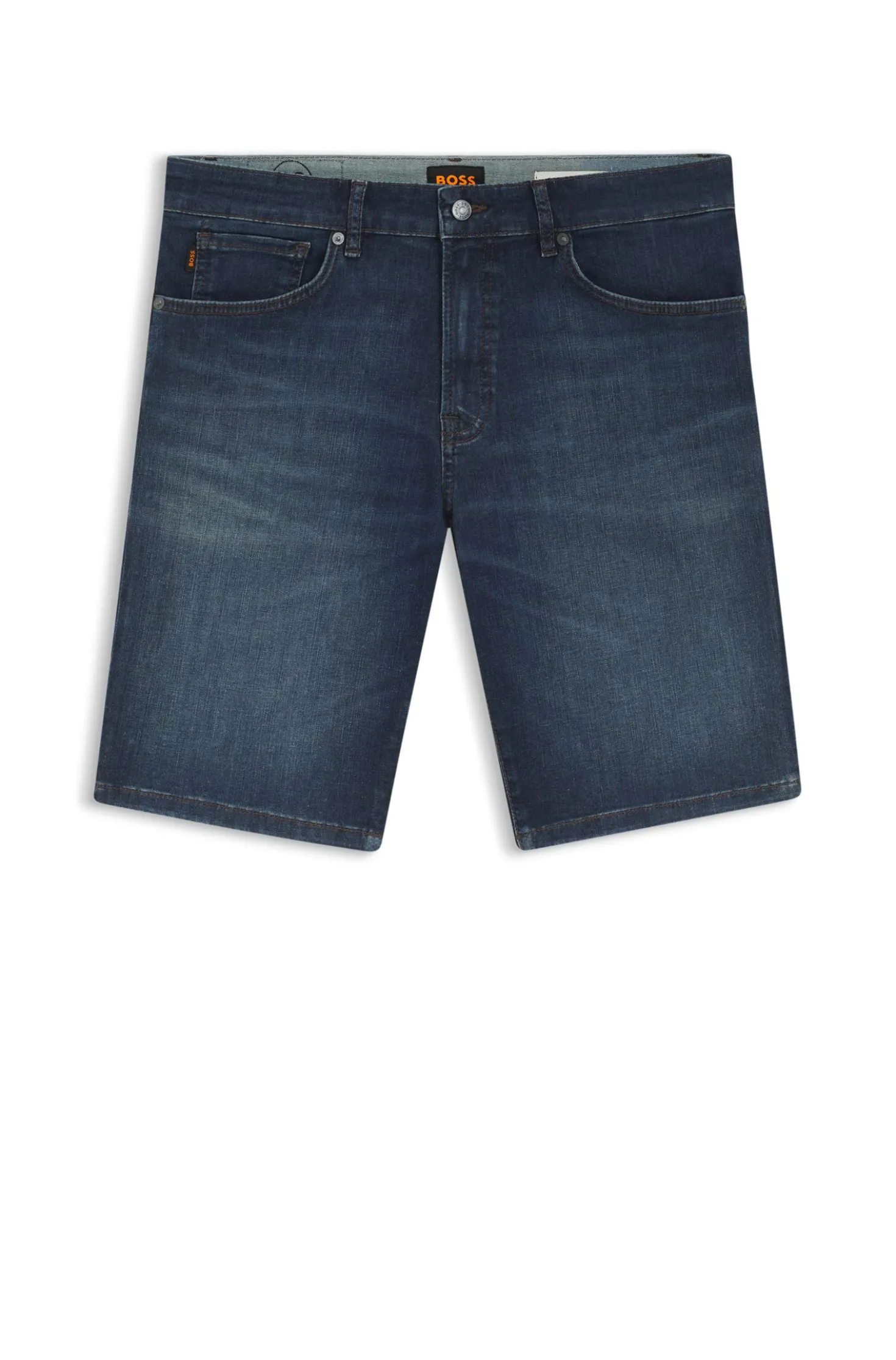 Maine Regular-Fit Shorts aus blauem Soft-Motion-Denim