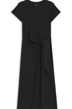 Midikleid aus Jersey mit Knoten