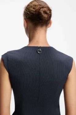 Midikleid mit Drapierung