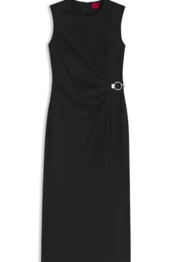 Midikleid mit Metallkarabiner
