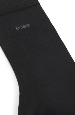 Mittelhohe Logo-Socken aus ägyptischer Baumwolle mit merzerisiertem Finish