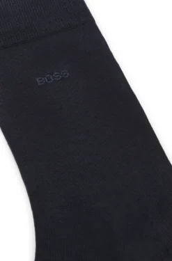 Mittelhohe Logo-Socken aus ägyptischer Baumwolle mit merzerisiertem Finish