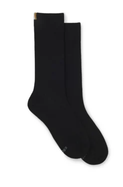 Mittelhohe Socken mit Rippstruktur im Zweierpack