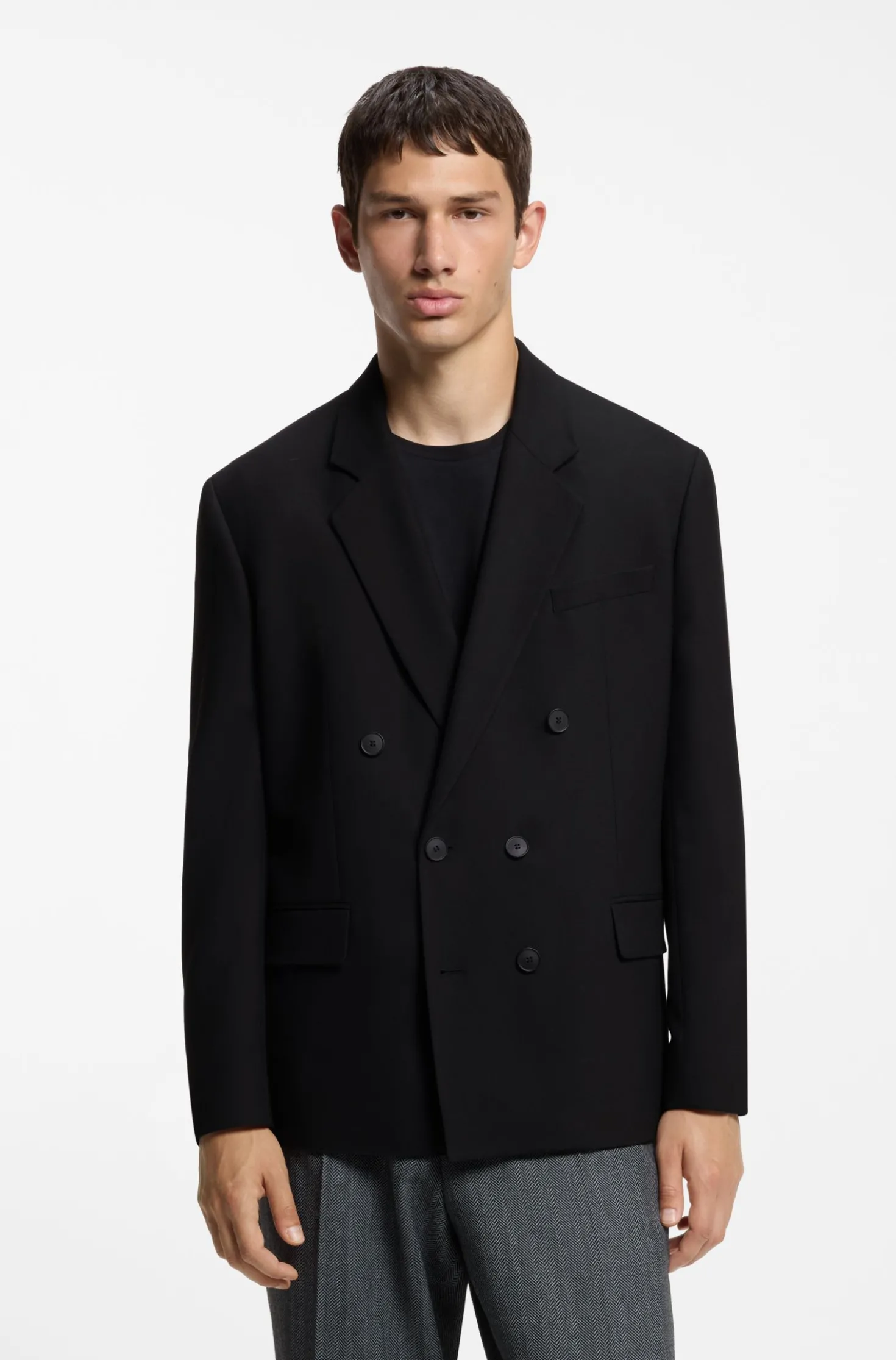 Modern-Fit Blazer aus Performance-Stretch-Twill