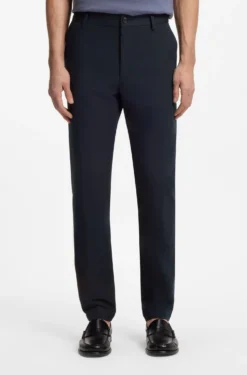 Modern-Fit Hose aus Baumwoll-Mix mit Twill-Struktur