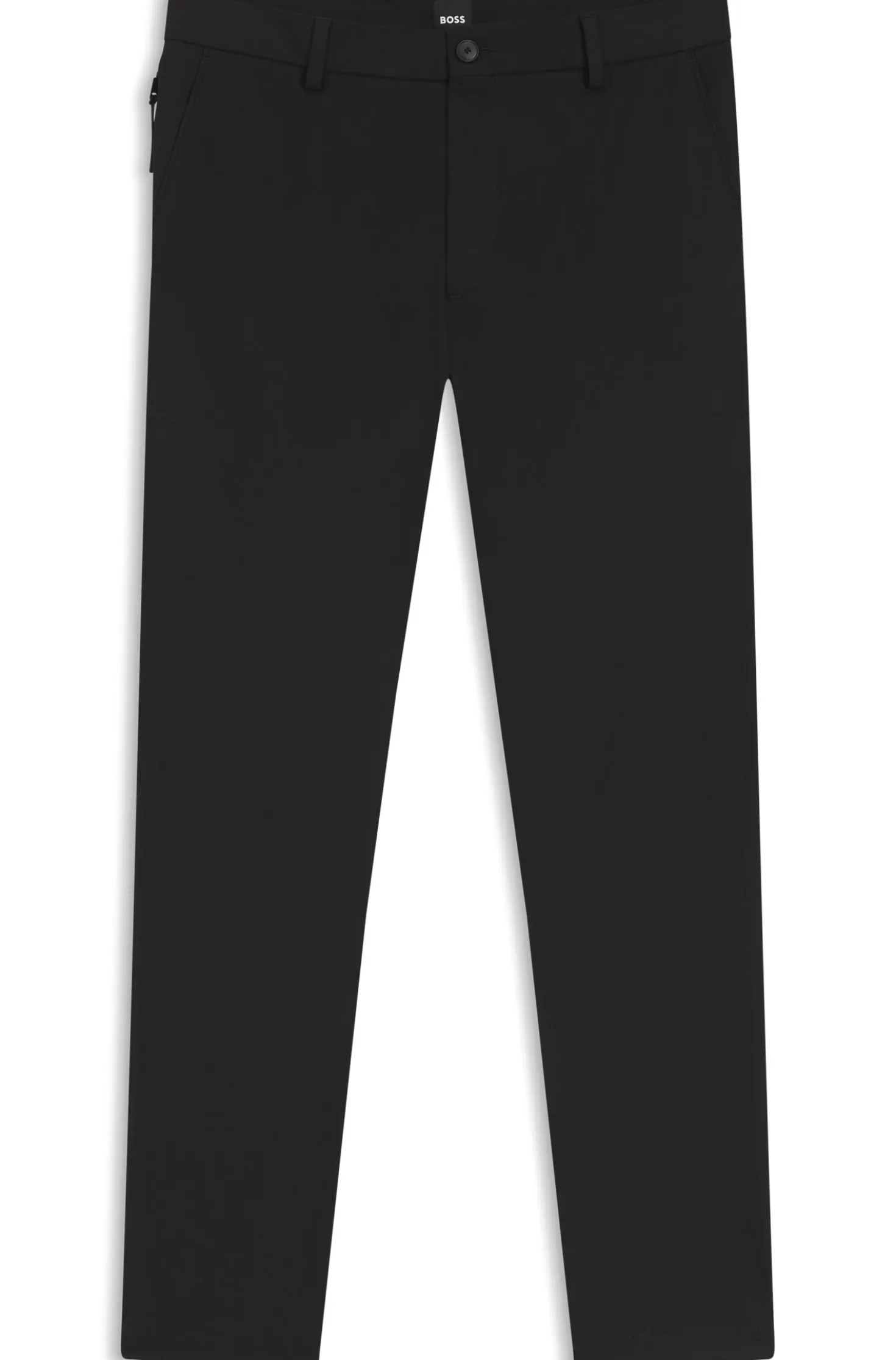 Modern-Fit Hose aus Baumwoll-Mix mit Twill-Struktur