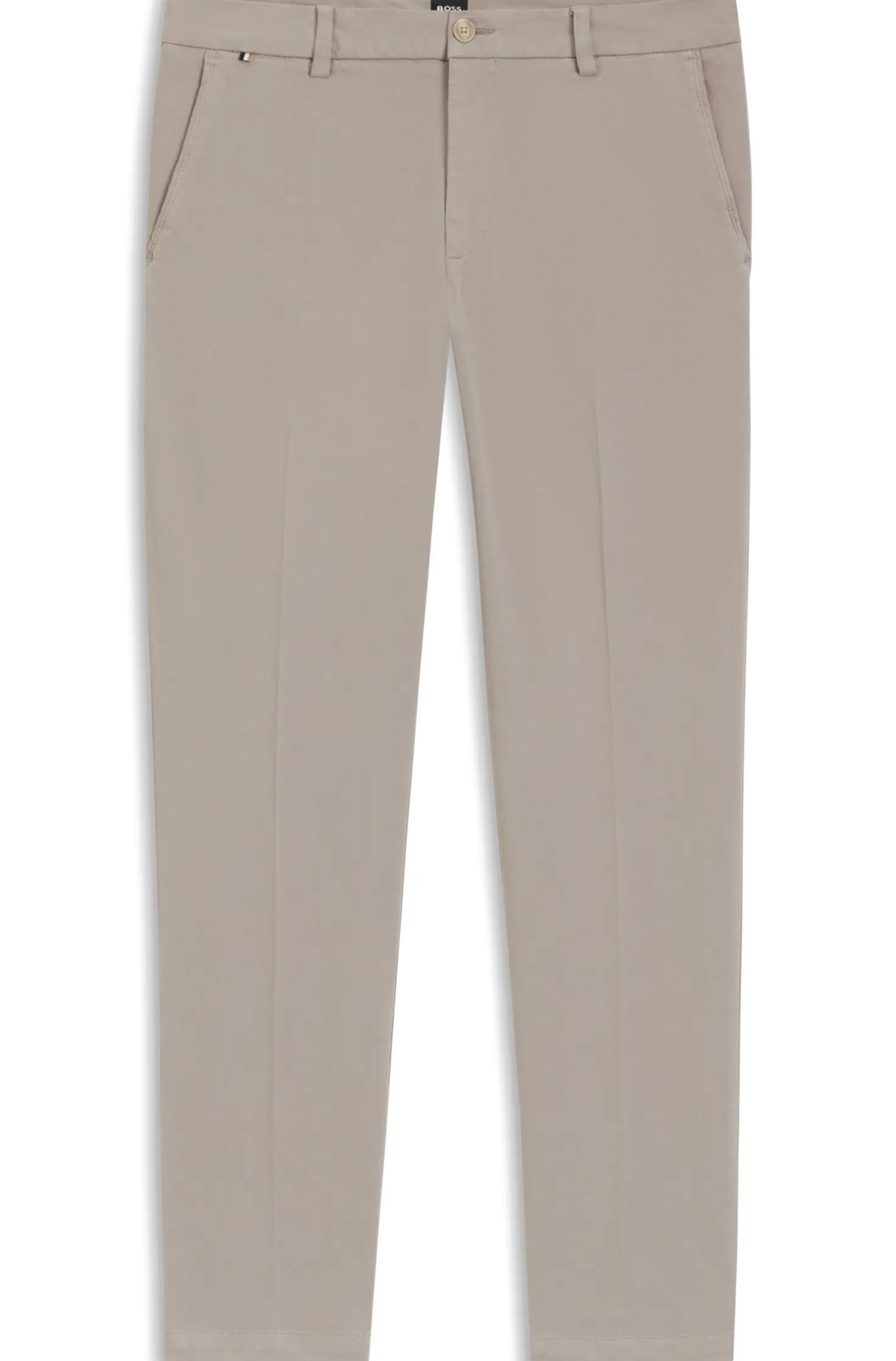 Modern-Fit Hose aus elastischer Baumwoll-Gabardine