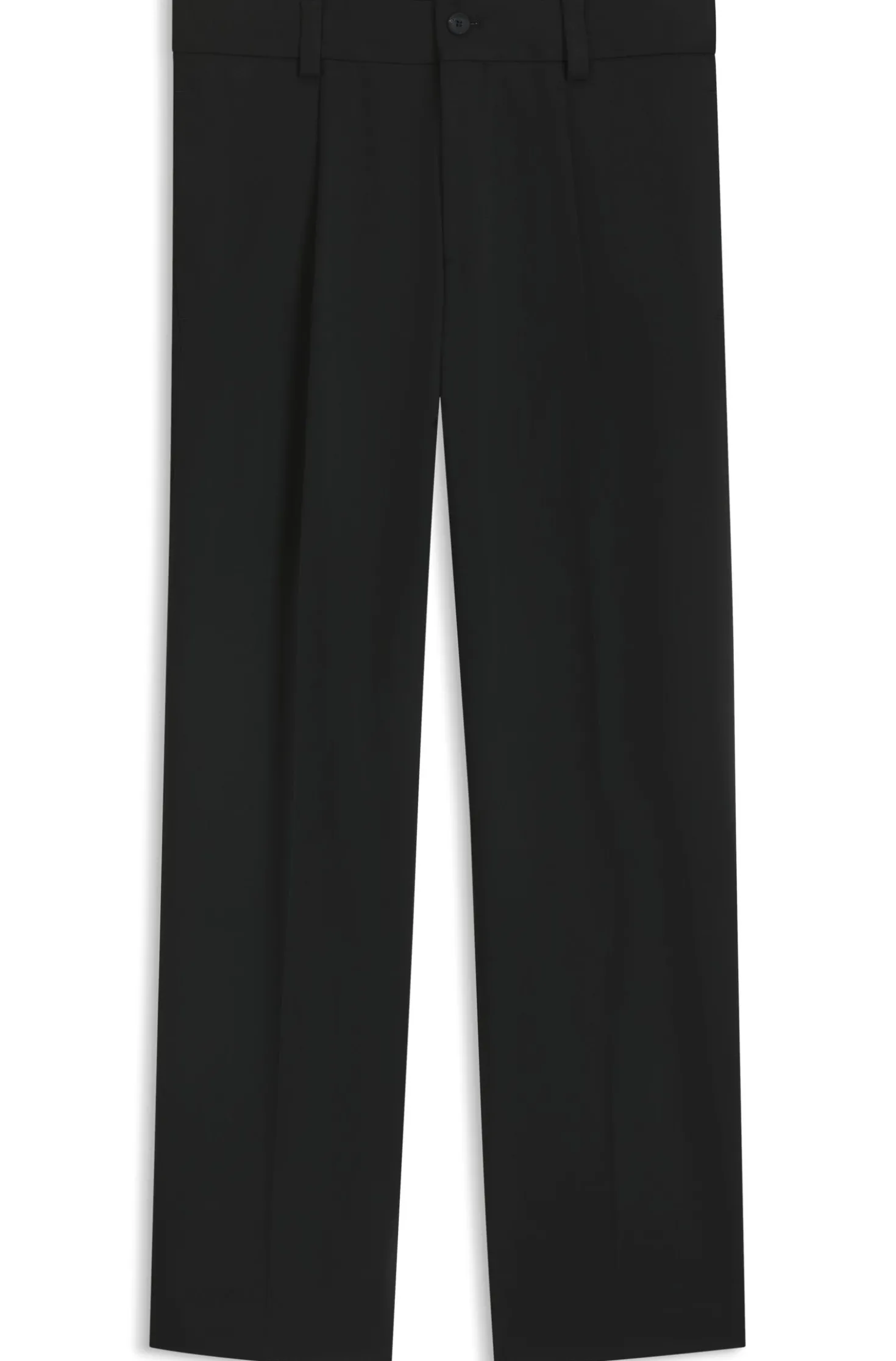Modern-Fit Hose aus Stretch-Twill mit Bügelfalten