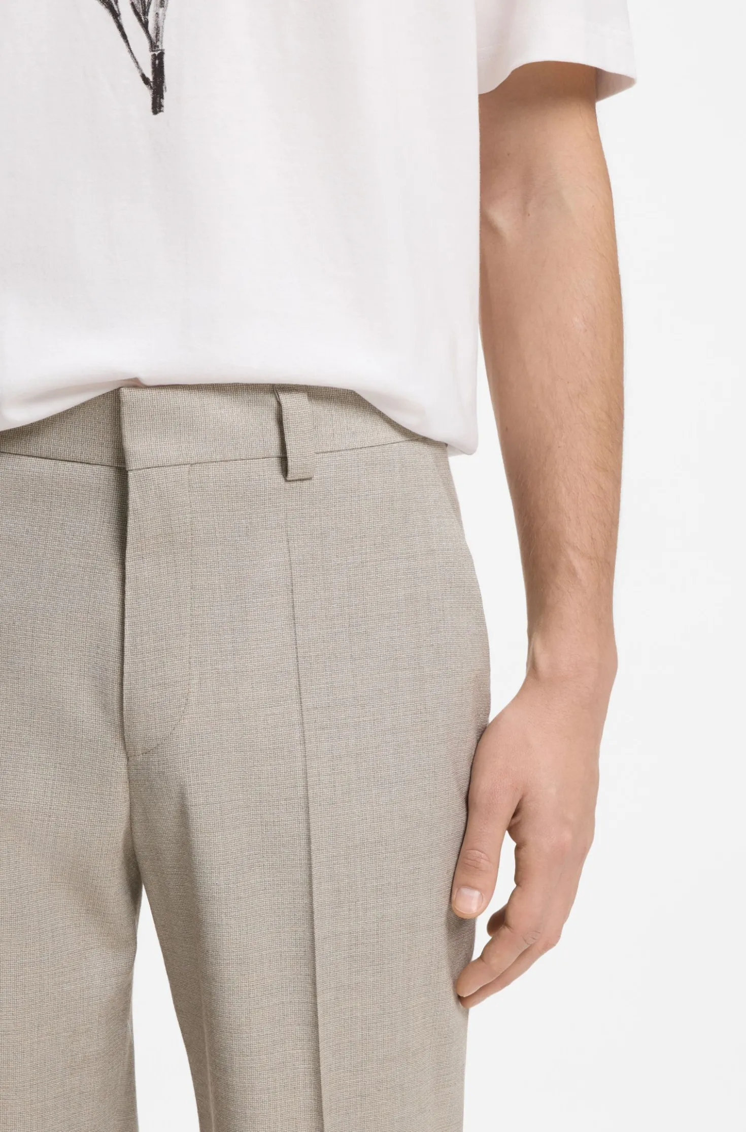 Modern-Fit Hose aus Stretch-Twill