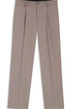 Modern-Fit Hose aus Stretch-Twill mit Bügelfalten