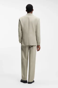 Modern-Fit Jacke mit Fischgrät-Webstruktur