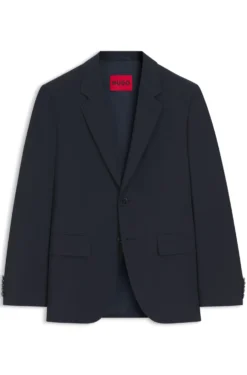 Modern-Fit Sakko aus elastischem Woll-Mix