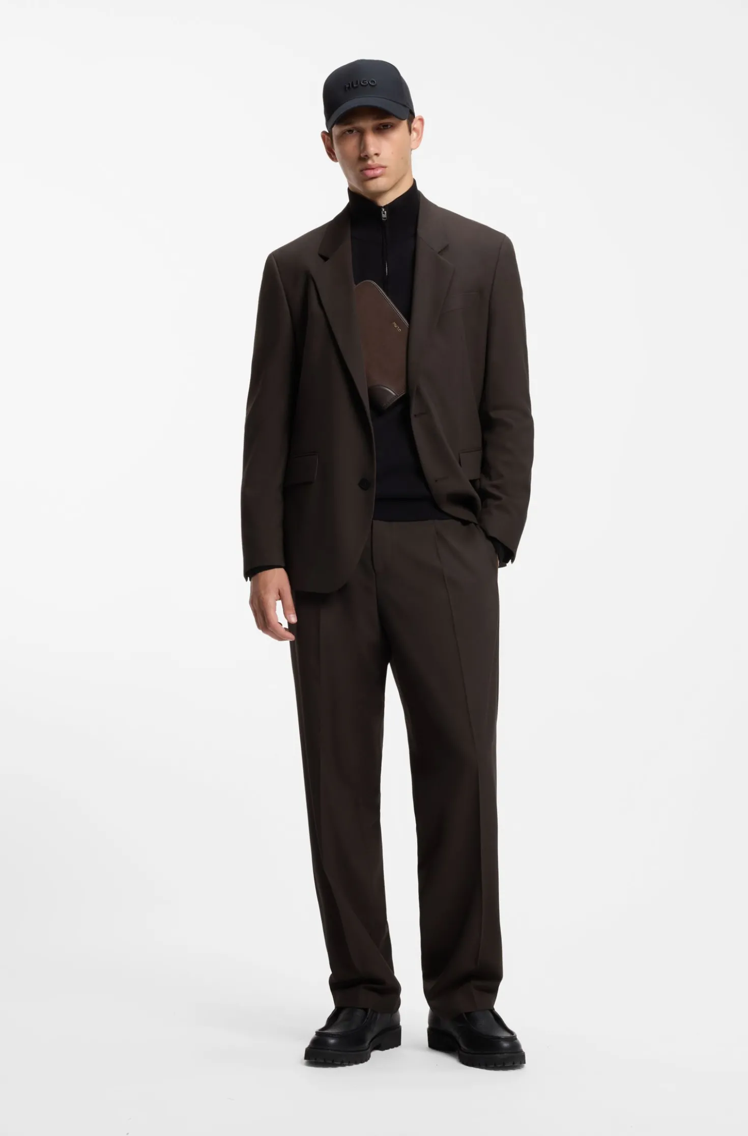 Modern-Fit Sakko aus Performance-Stretch-Twill