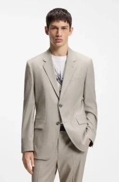 Modern-Fit Sakko aus Stretch-Twill