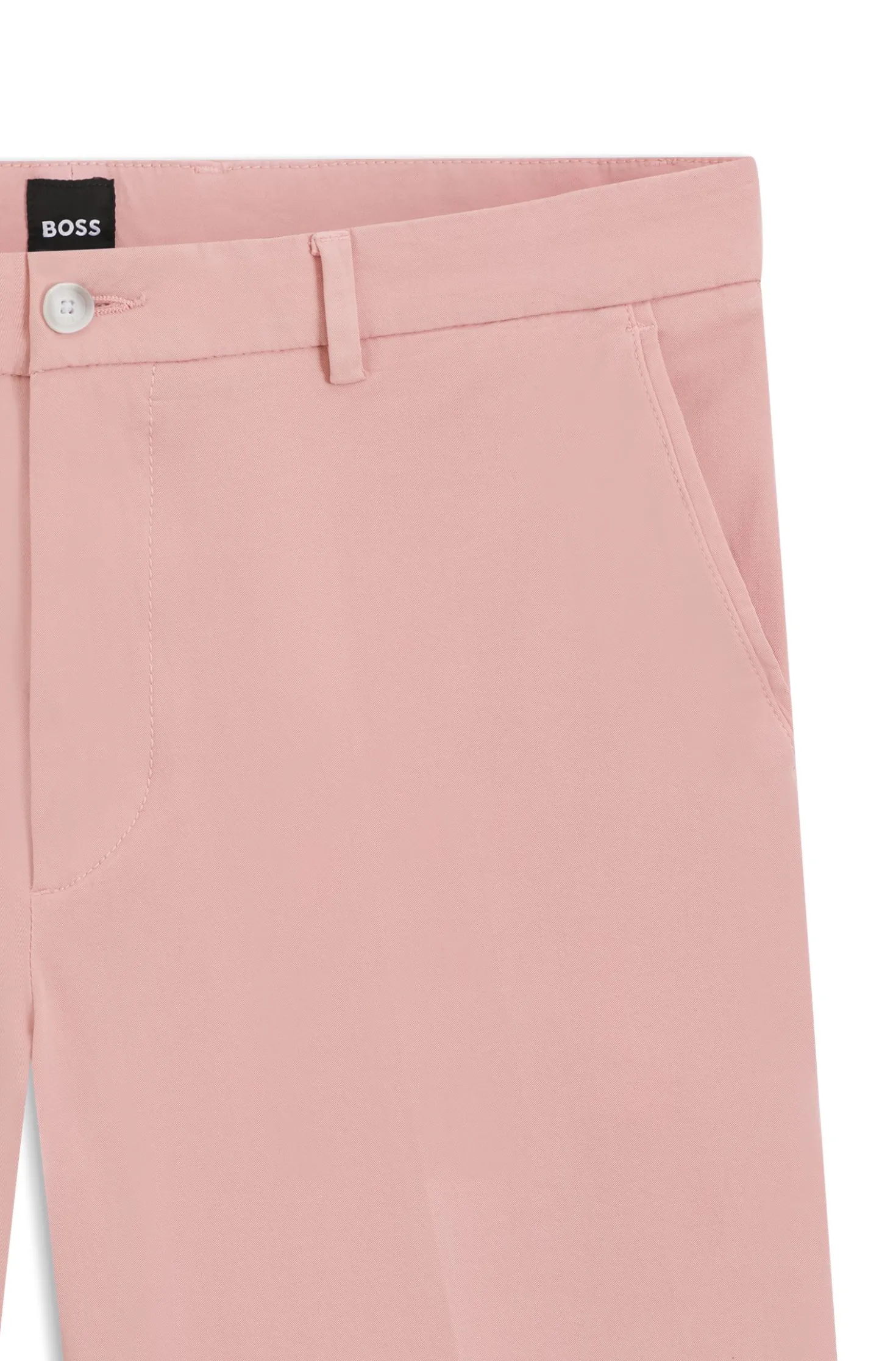 Modern-Fit Shorts aus Stretch-Baumwolle