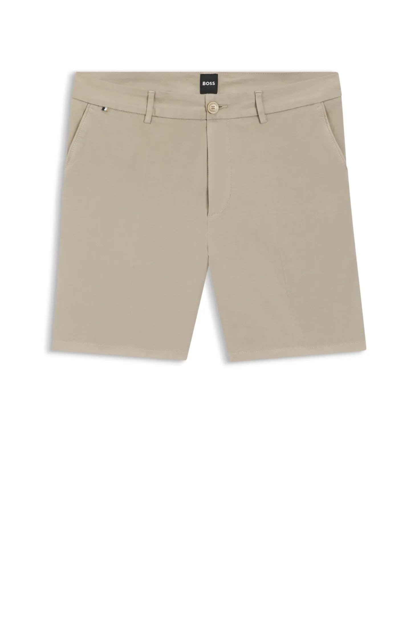 Modern-Fit Shorts aus Stretch-Baumwolle