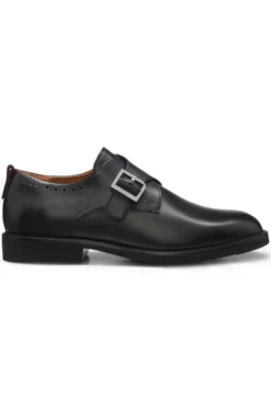 Monkstrap-Schuhe aus Leder mit Budapester-Details