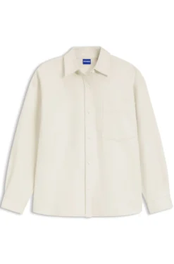 Oversized Bluse aus Baumwoll-Twill