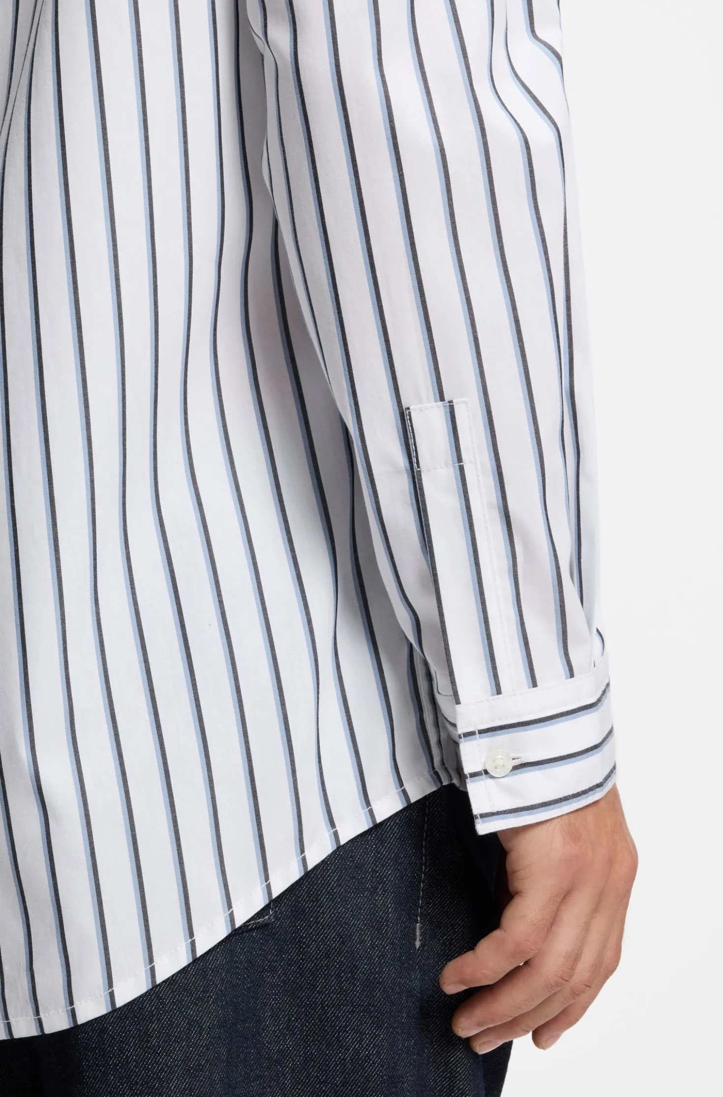 Oversized-Fit Hemd aus gestreifter Baumwoll-Popeline