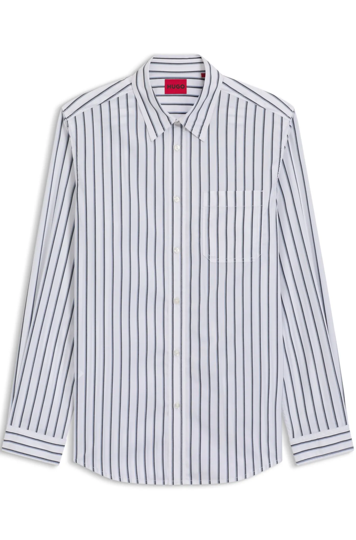 Oversized-Fit Hemd aus gestreifter Baumwoll-Popeline