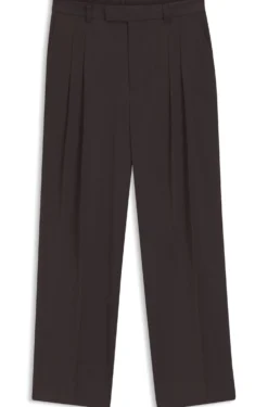 Oversized-Fit Hose aus drapiertem Twill