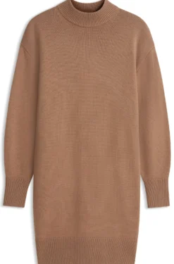 Oversized-Fit Strickkleid mit Stehkragen