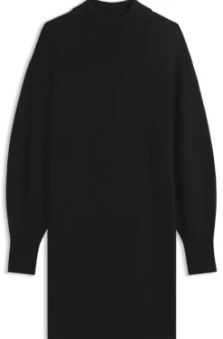 Oversized-Fit Strickkleid mit Stehkragen