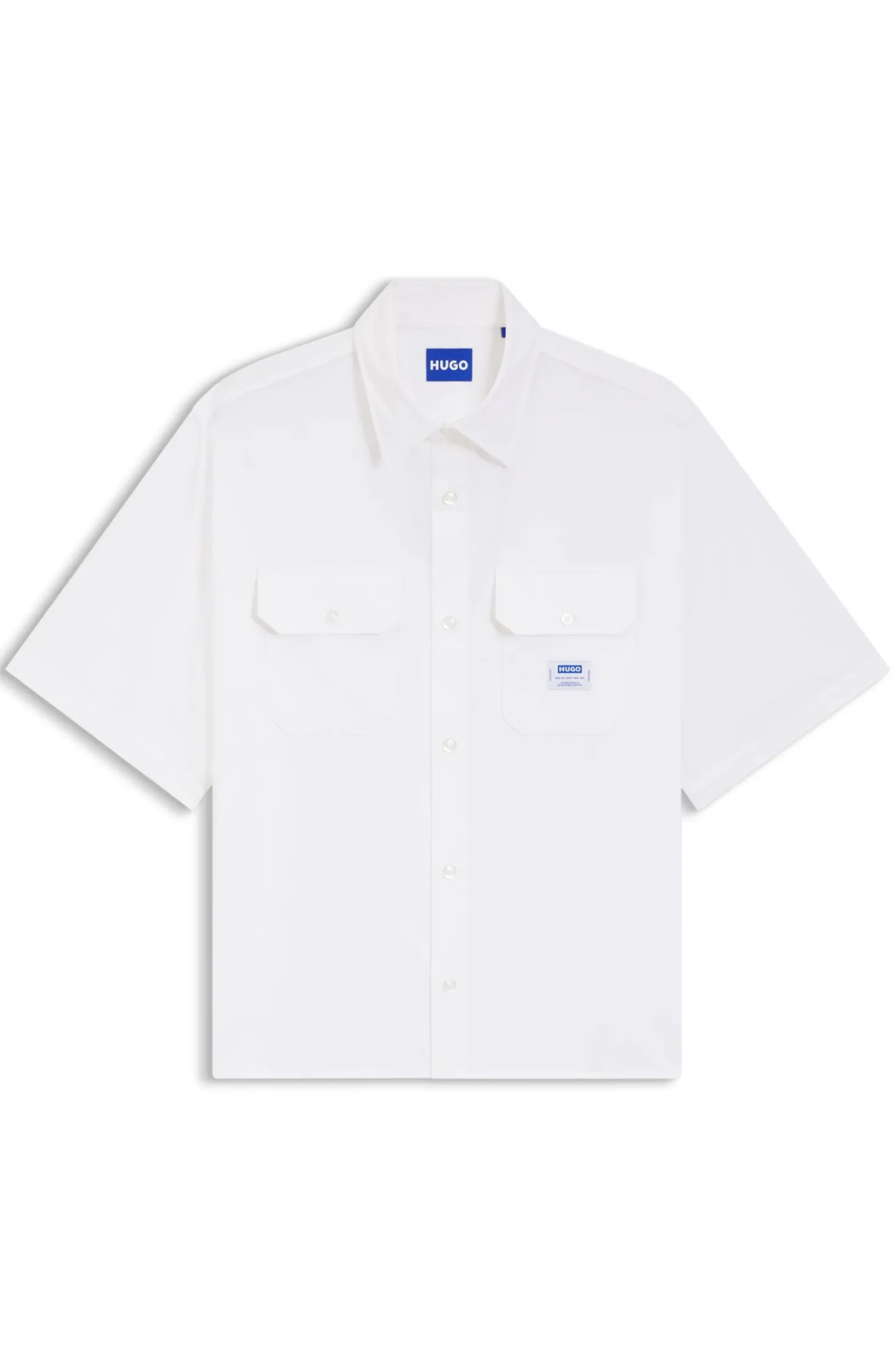 Oversized Hemd aus Baumwoll-Twill